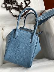 Hermes Lindy Bag Blue Gold 26cm - 2