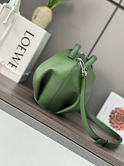 Loewe Elephant Bag In Classic Calfskin Green 36x26.5x22cm - 3