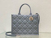 Dior Medium Book Tote Stone Grey Macrocannage Calfskin 36.5 x 28 x 17.5 cm - 1