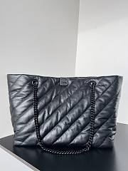 Balenciaga Crush Large Carry All Tote Bag Quilted in Black 58cm - 1