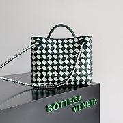 Bottega Veneta Small Andiamo Emerald Green 25x20x10cm - 2