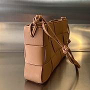 Bottega Veneta Cassette Intreccio Tan Leather Pouch New 22.5x13.5x4.5cm - 3