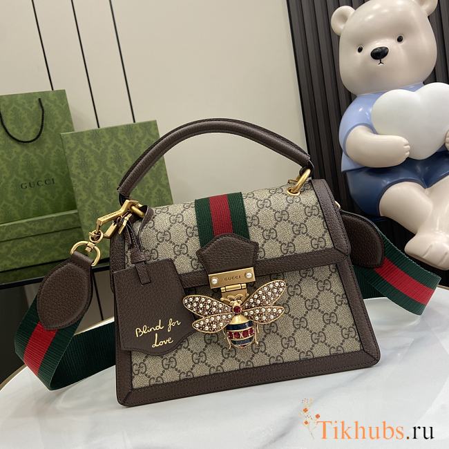 Gucci Ophidia Brown Bag Bee 25.5x17.5x13cm - 1