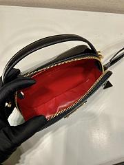 Prada Odette Patent Leather Mini-bag Black 17.5x10.5x4.5cm - 6