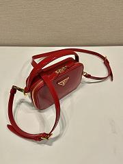 Prada Odette Patent Leather Mini-bag Red 17.5x10.5x4.5cm - 5