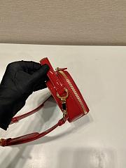 Prada Odette Patent Leather Mini-bag Red 17.5x10.5x4.5cm - 2