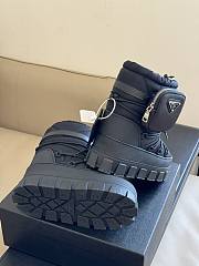 Prada Nylon Gabardine Après-ski Boots With Pouch Black - 5