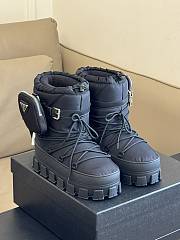 Prada Nylon Gabardine Après-ski Boots With Pouch Black - 3