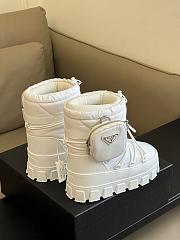 Prada Nylon Gabardine Après-ski Boots With Pouch White - 5