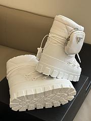 Prada Nylon Gabardine Après-ski Boots With Pouch White - 4