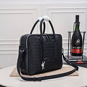 Bottega Veneta Getaway Large Briefcase Black 39x28.5x8cm - 3