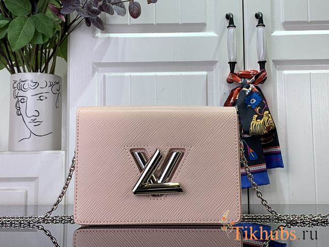 Louis Vuitton LV Twist Belt Chain Pouch Pink 19x13.5x4.2cm - 1