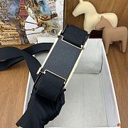 Hermes Geta Black Chevre Gold Hardware 20cm - 6