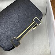 Hermes Geta Black Chevre Gold Hardware 20cm - 2