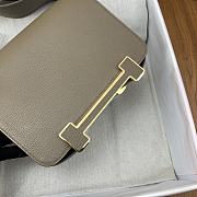 Hermes Geta Etoupe Chevre Gold Hardware 20cm - 3