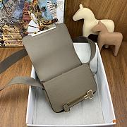 Hermes Geta Etoupe Chevre Gold Hardware 20cm - 2