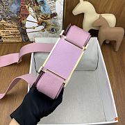 Hermes Geta Pink Chevre Gold Hardware 20cm - 6