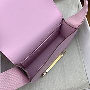 Hermes Geta Pink Chevre Gold Hardware 20cm - 5