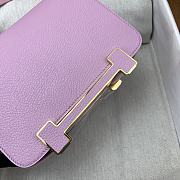 Hermes Geta Pink Chevre Gold Hardware 20cm - 4