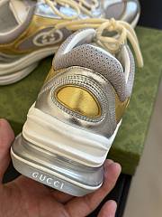 Gucci Women's Run Sneaker Silver Metallic - 2