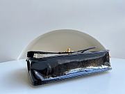 Chanel Flap Bag PVC Black Gold 25.5x16.5x6cm - 5