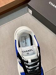 Chanel Black Blue White Sneaker - 5