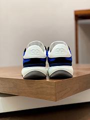 Chanel Black Blue White Sneaker - 4