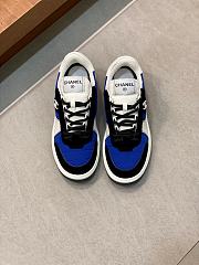 Chanel Black Blue White Sneaker - 3