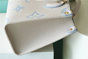 Louis Vuitton LV OnTheGo PM Latte/Candy Blue 25x19x11.5cm - 2