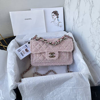 Chanel Mini Flap Bag Pink 14x19x6cm