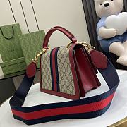 Gucci Ophidia Red Bag Bee 25.5x17.5x13cm - 5