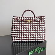 Bottega Veneta Medium Andiamo White Wine 32x25x11cm - 1