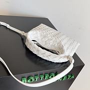 Bottega Veneta Mini Hop White Bag 25.5x14.5x11cm - 2