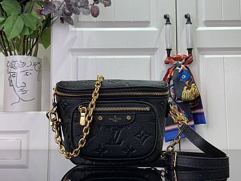 Louis Vuitton LV Mini Bumbag Black 17x12x9.5cm