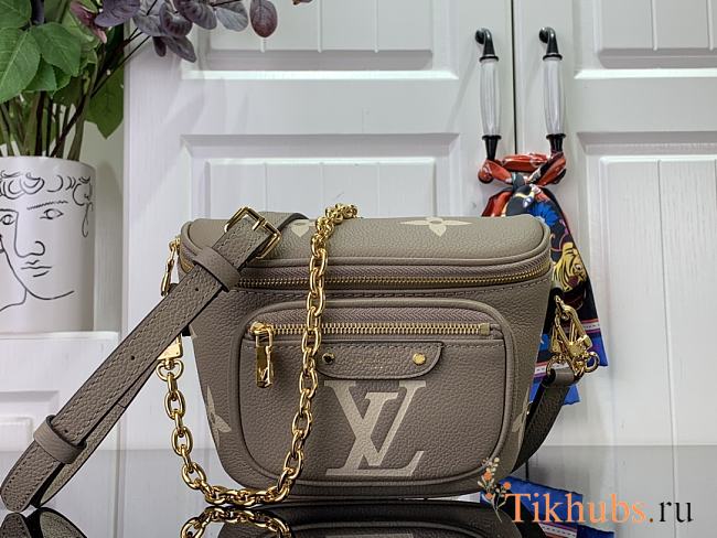 Louis Vuitton LV Mini Bumbag Grey 17x12x9.5cm - 1