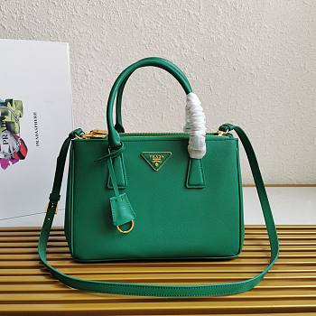 Prada Galleria Saffiano Leather Green Bag 28x20x12cm