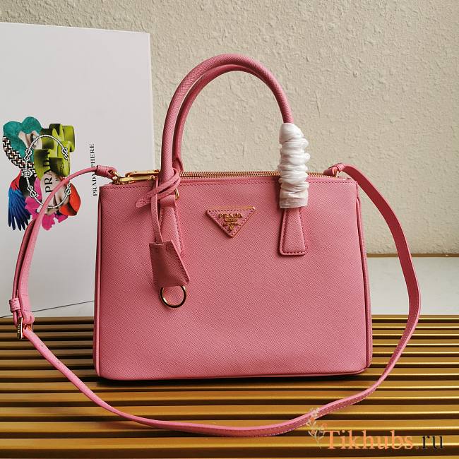 Prada Galleria Saffiano Pink Leather Bag 28x20x12cm - 1