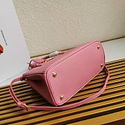 Prada Galleria Saffiano Pink Leather Bag 28x20x12cm - 5