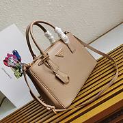 Prada Galleria Saffiano Beige Leather Bag 28x20x12cm - 4