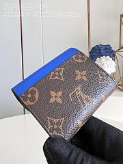 Louis Vuitton LV Zoé Wallet Blue 9.5 x 7.5 x 3 cm - 5