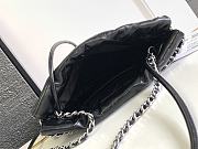 Chanel Mini 22 Handbag Black Silver 20x19x6cm - 6