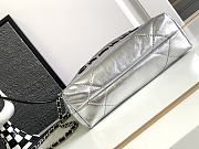 Chanel Mini 22 Handbag Black Silver 20x19x6cm - 5