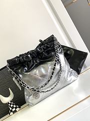 Chanel 22 Handbag Black Silver 35x37x7cm - 4