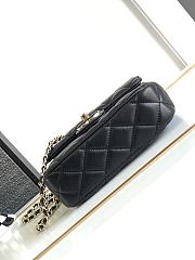 Chanel Flap Bag Black 12.5x16x4.5cm - 5