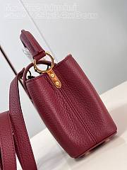 Louis Vuitton LV Mini Capucines Red Wine 21x14x8cm - 5