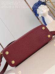 Louis Vuitton LV Capucine BB Red Wine 27x18x9cm - 5