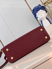 Louis Vuitton LV Capucines MM Red Wine 31x20x11cm - 6