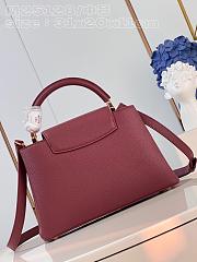 Louis Vuitton LV Capucines MM Red Wine 31x20x11cm - 3