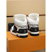 Louis Vuitton LV Trainer Sneaker Boot Black And White - 2