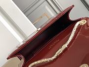 BVLGARI Serpenti Forever Crossbody Bag Red Wine 20x14x4.5cm - 6